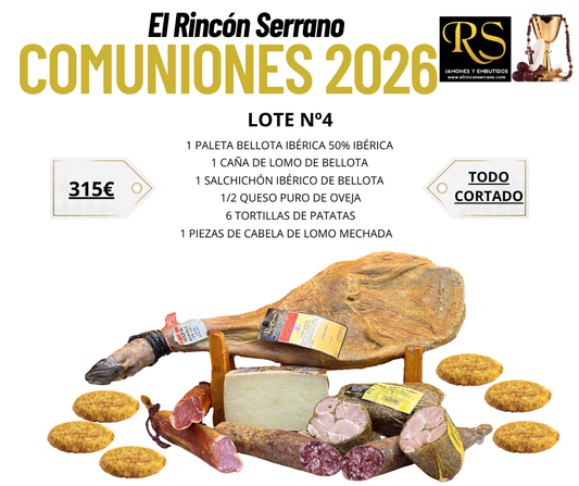 Lote Nº4 Comuniones Bellota Ibérico 💎 Selección Gourmet