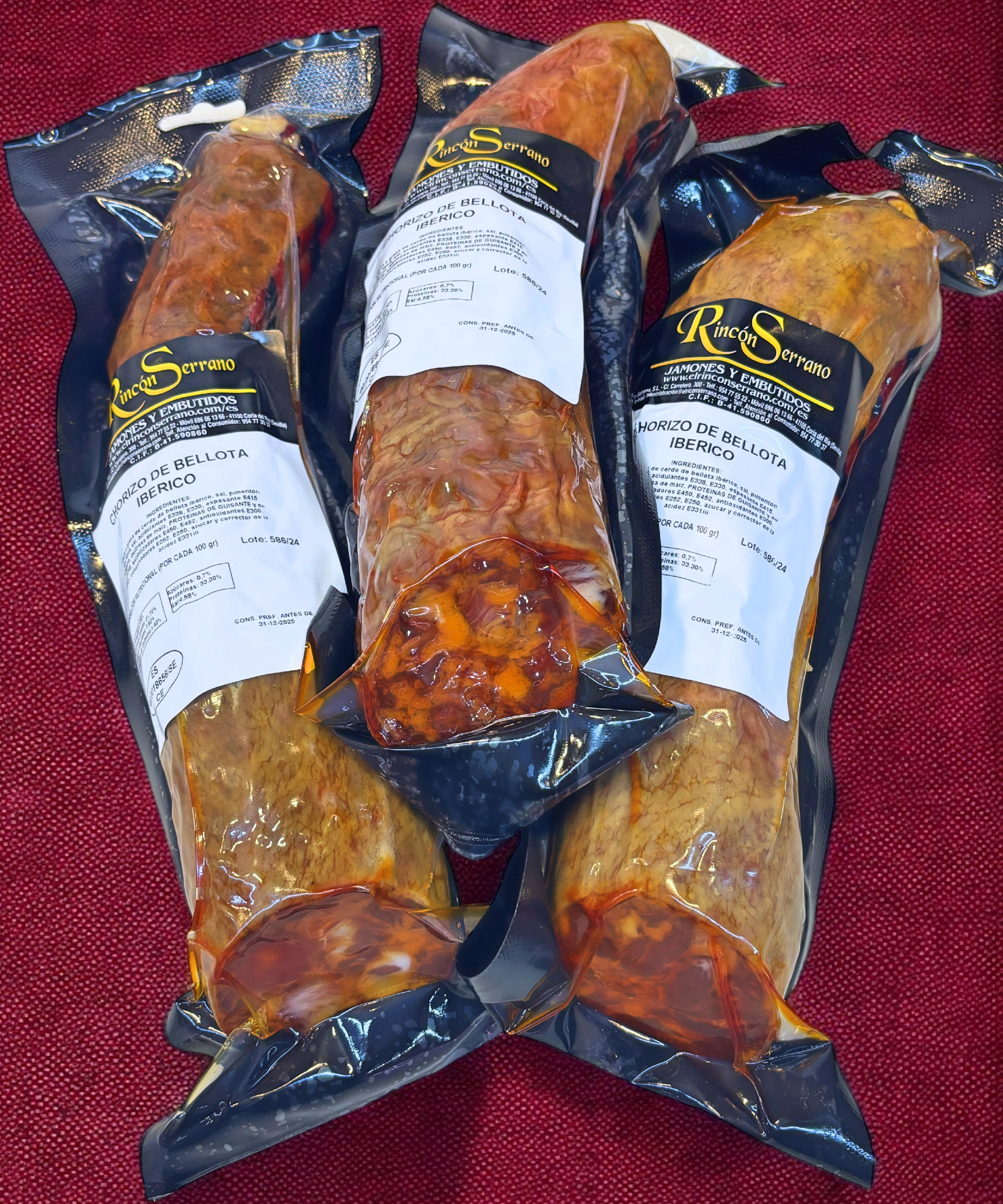 Iberian Acorn-fed Chorizo ​​1.2kg approx.
