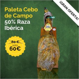 Paleta Cebo de Campo 50% Raza Ibérica
